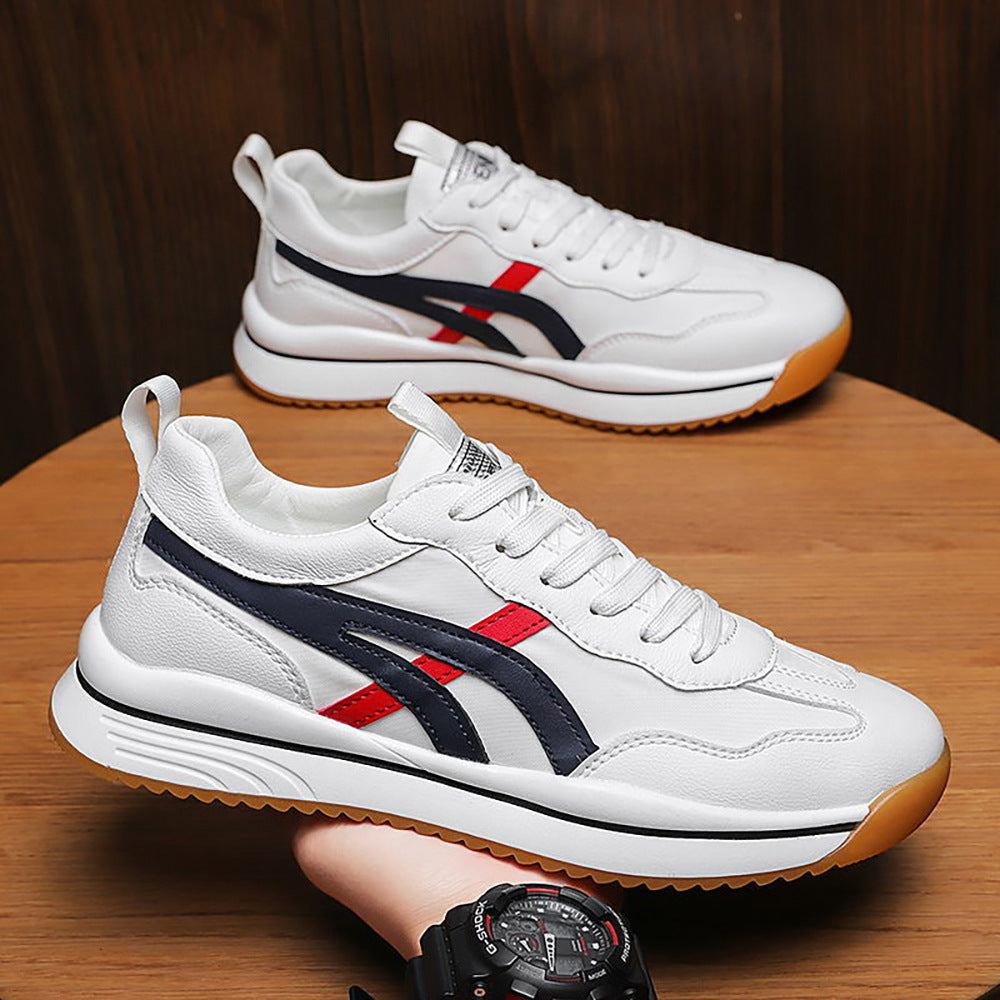 Men's Shoes Students Fly Woven Running Casual Product Information: Function:Lightweight Applicable gender: Male Pattern: stripes Upper material: mesh sole material: plastic Wearing style: front lacing Popular elements: stitching Heel shape: flat heel Colo