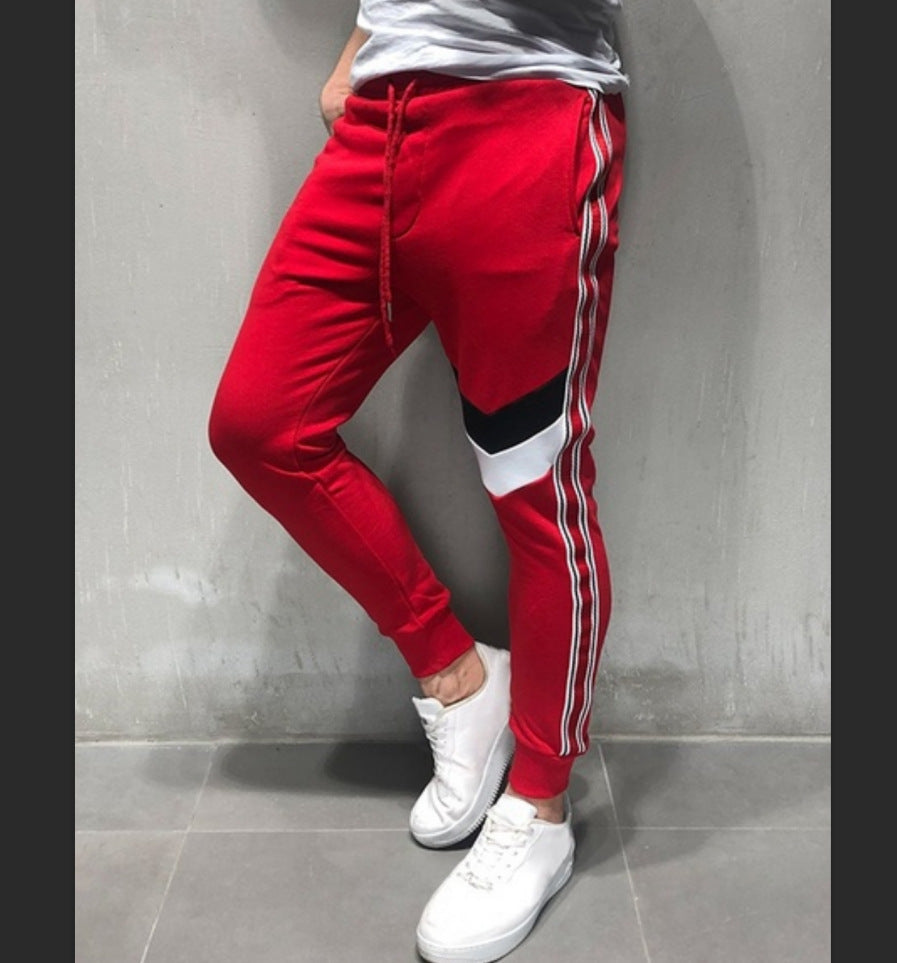 Webbing sweatpants Style: Basic style Pants type: straight type Length: trousers Waist type: middle waist Thickness: General Fabric Name : Cotton Blend Main fabric composition: cotton Content of main fabric components: 30 (%) Webbing sweatpants Style: Bas