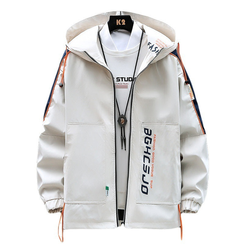 Lonoke New Hooded Print Jacket Jacket Men Product information: Main fabric composition: Polyvinyl alcohol fiber (vinylon) The content of the main fabric ingredient: 1 (%) Process: non-iron treatment Length: Regular Sleeve length: long sleeve Color: beige,