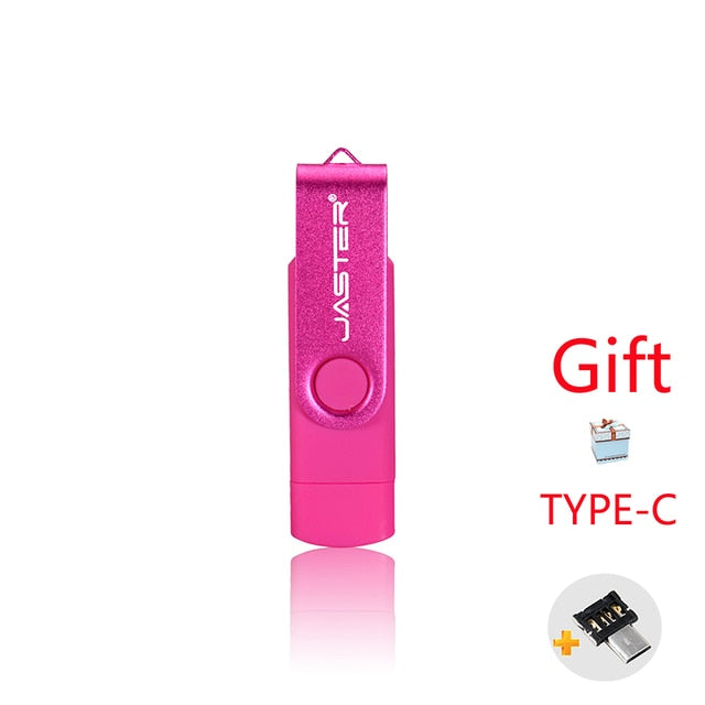 High Speed USB Flash Drive OTG Experience high-speed data transfer and convenience with the JASTER High-Speed USB Flash Drive. This versatile pen drive is equipped with OTG (On-The-Go) technology, making it compatible with both Android devices and PCs. Av