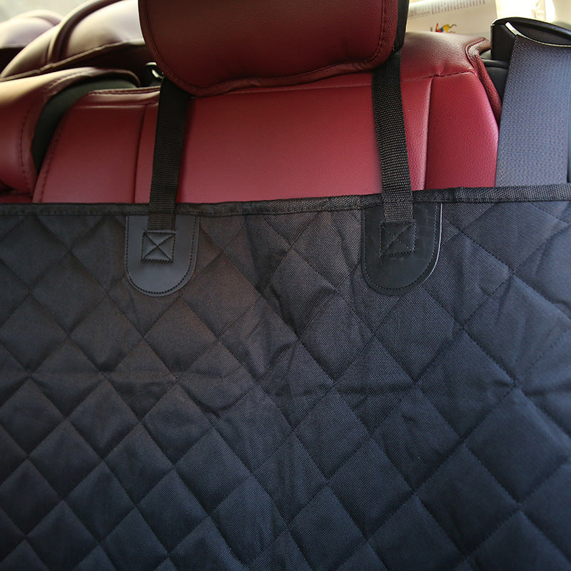 Waterproof Dog Car Seat Cover Product information: Material: 600D Oxford cloth Product category: seat cushion Color: side wing without zipper, side wing with zipper, without side wing Specification: 137 * 147cm Characteristic: There is a safety exit desig