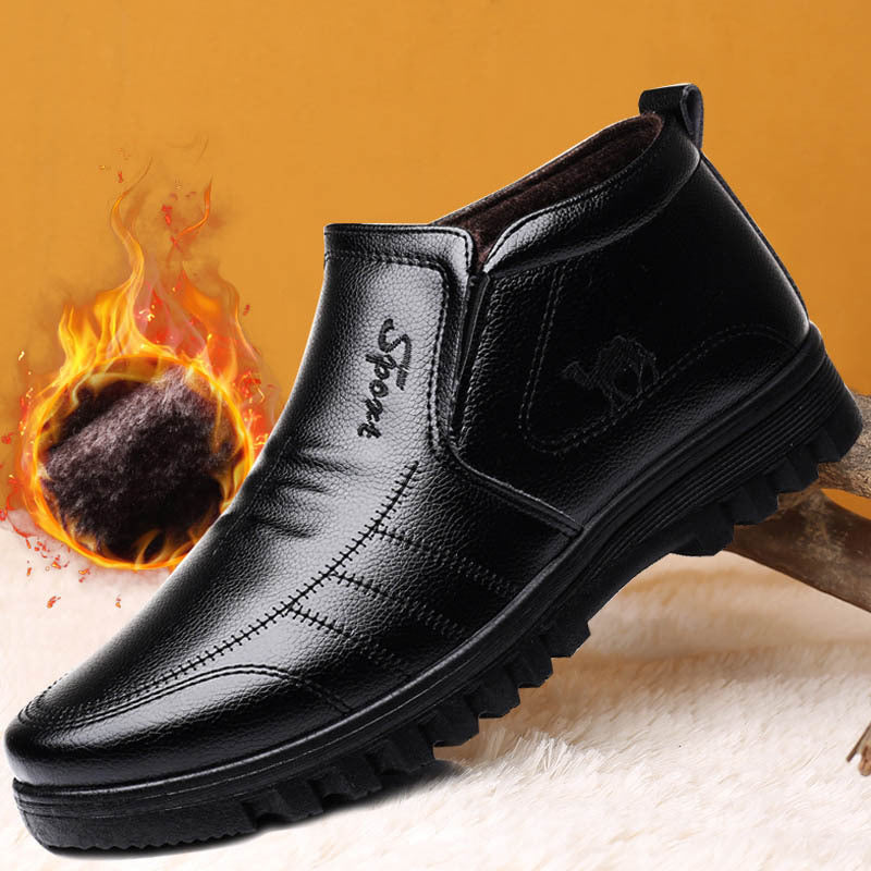 Men's plus suede shoes Product category: tooling shoes Applicable age: adult Origin: Other style: Casual Function: Keep warm Item No.: TB-623219088158 suitable season: winter Applicable gender: male Upper material: microfiber Popular elements: car suture