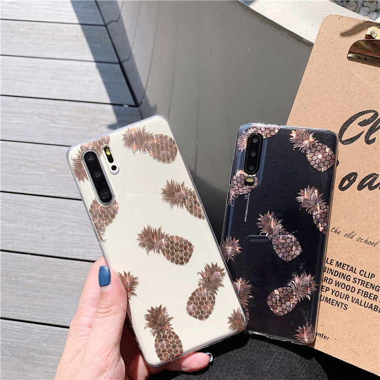 Phone Case Material: tpu Style: pineapple, bronzing leaves 1, maple leaves, bronzing leaves 2 Applicable brands Huawei Applicable models: p30, p30pro, p20, p20pro, mate20pro, p30lite, p20lite, mate20, nova3, nova4, nova5, nova3i Phone Case Material: tpu S
