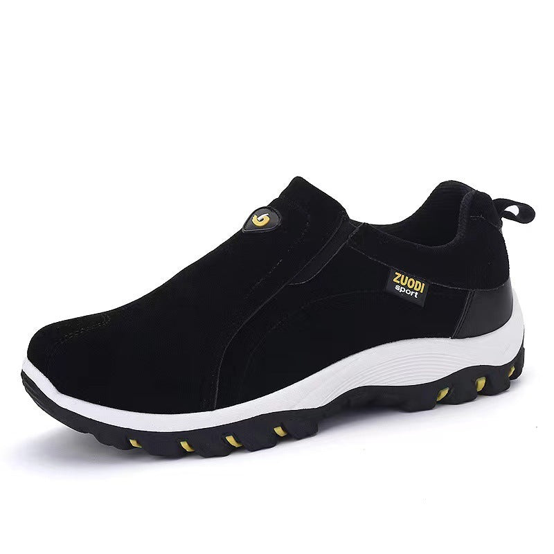 Sports Casual Shoes Fashion Round Toe Shallow Mouth Product information: Lining material: cloth Color: gray, black, dark blue, brown, Army Green Upper height: low top Heel height: low heel (1-3CM) Size: 38,39,40,41,42,43,44,45,46,47,48 Cutting depth: shal