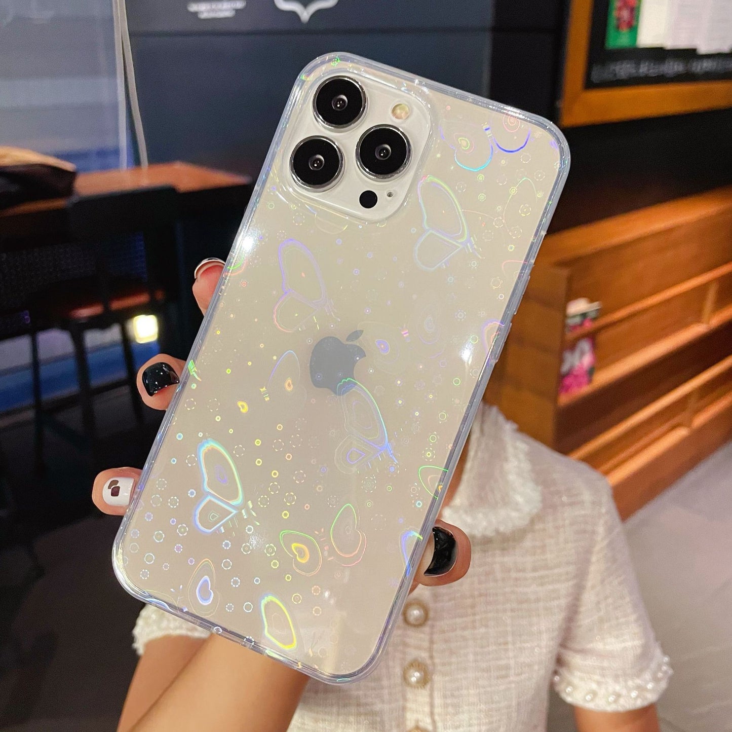 Laser Colorful Love Mobile Phone Soft Case Product information: Material: Silicone Style: casual and simple Features:Laser Love Colour: transparent Packing list: phone case*1 Product Image: Laser Colorful Love Mobile Phone Soft Case Product information: M