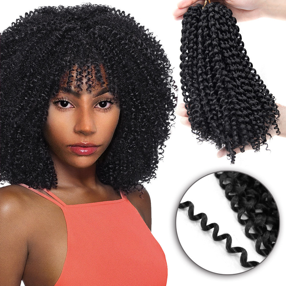 African hair extension crochet hair Length: 10 inches 25cm Weight: 180g Material: Chemical fiber low temperature flame retardant silk Product packaging: OPP African hair extension crochet hair Length: 10 inches 25cm Weight: 180g Material: Chemical fiber l