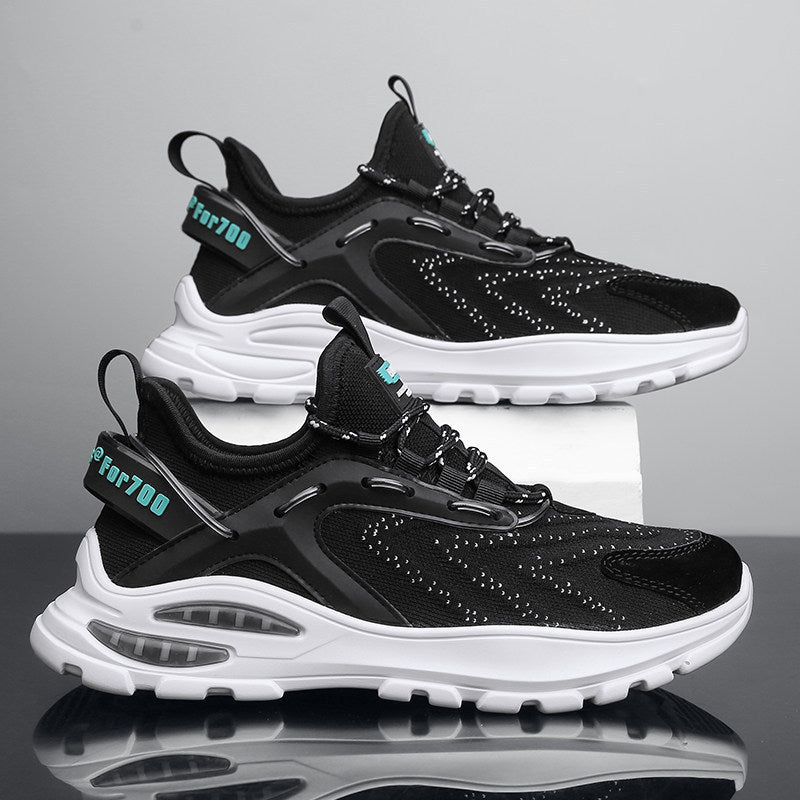 Cushion Insole Fashion Running Sports Shoes Product information: Color: LM-2206 White, LM-2206 Blue, LM-2206 Black Heel shape: flat heel Size: 39, 40, 41, 42, 43, 44 Sole craft: injection moulded shoes Sole material: pvc Toe holder shape: round head Shoe