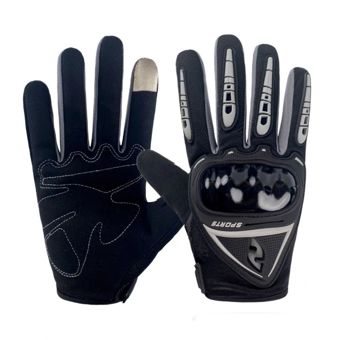 Outdoor Sports Breathable Non-slip Long Finger Half Finger Touch Screen Riding Gloves Product information: Usage Category: bicycle gloves Size: free size Applicable gender: neutral/both men and women Material: rubber/plastic Half finger: 14*11*3(cm) Long
