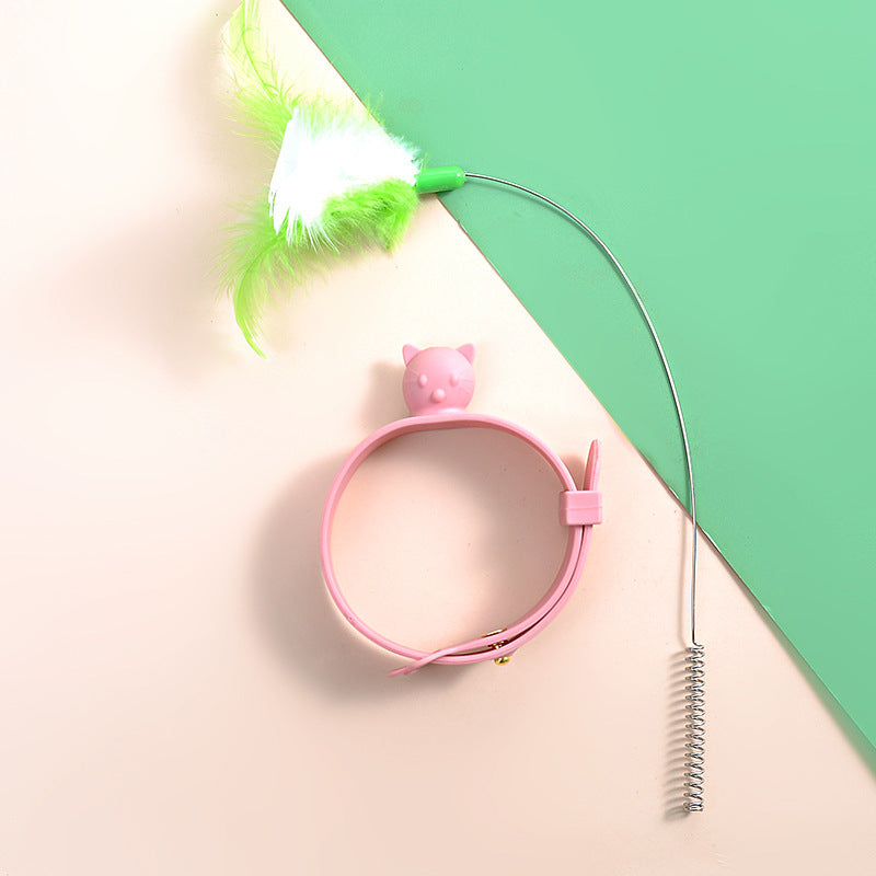 Pet Multifunctional Funny Feather Cat Toy Product information: Color: fluorescent green, sky blue, pink Material: Plastic Category: Pet Toys Size: 310X20mm Packing list: Cat teasing stick X1 Product Image: Pet Multifunctional Funny Feather Cat Toy Product