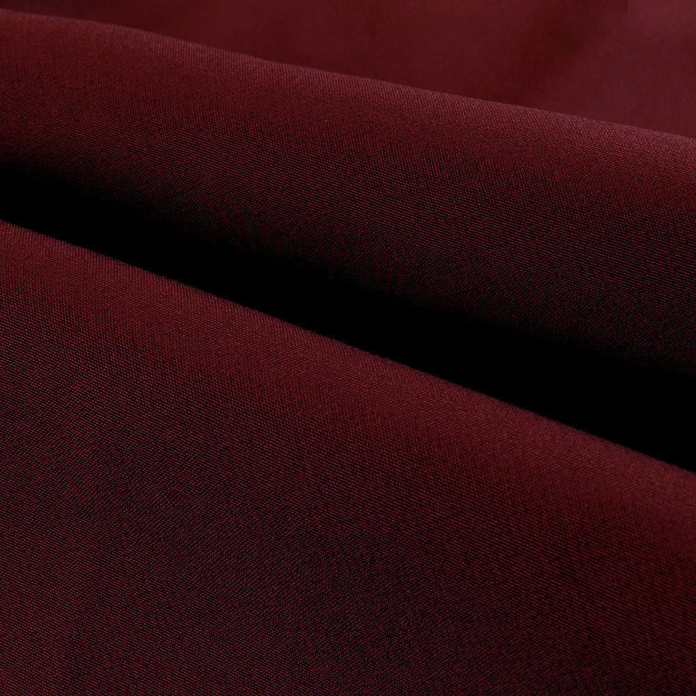 Men's Double Fold Line Solid Color Casual Suit Pants Product information: Color: light gray, dark gray, black, dark red, dark green, dark blue Style: pencil pants/leggings Fabric name: Cotton Applicable scenarios: Leisure Main fabric composition: Polyeste