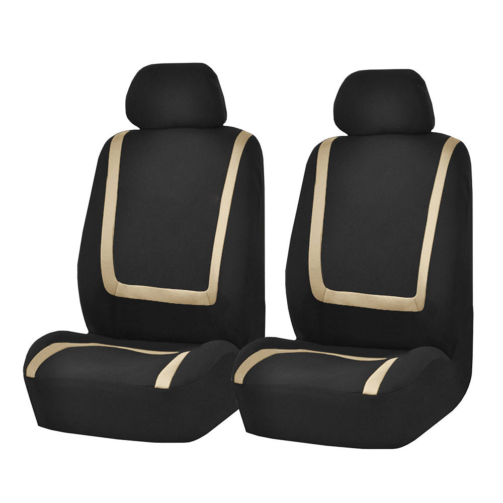 Fully enclosed car seat cover cushion cover Material: Polyester cloth + 2MM sponge Packing: PE bag Scope of application: It is suitable for most car seats on the market. It is universal for all seasons and will make your car look brand new Function: The h