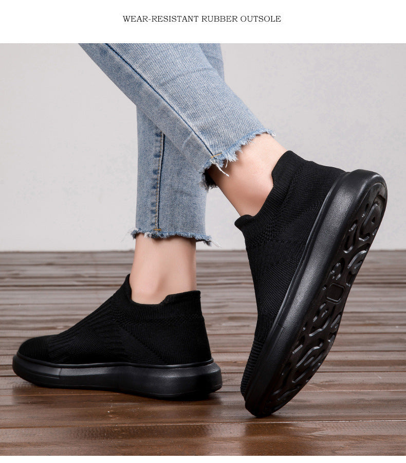 Men's Sports And Leisure Breathable Shoes Product information: Color: black and white, black, blue Heel height: low heel (1-3CM) Size: 36, 37, 38, 39, 40, 41, 42, 43, 44, 45 Sole craft: viscose shoes Cutting depth: shallow mouth (less than 7cm) Popular el