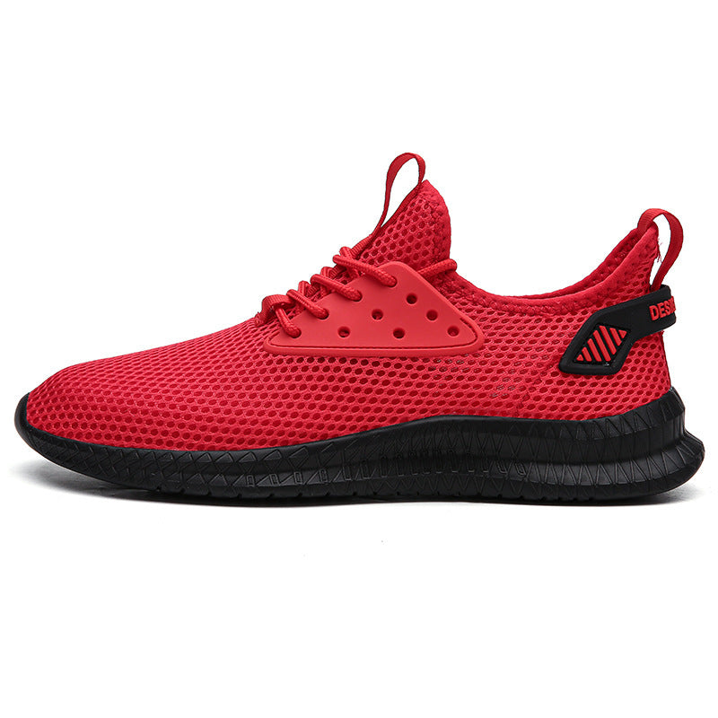 Mesh Breathable Sports Shoes Lightweight And Comfortable Running Shoes Men Product information: Product category: Sports casual shoes Applicable age: adult Function: Breathable, wear-resistant Applicable gender: male pattern: plain Upper material: mesh So