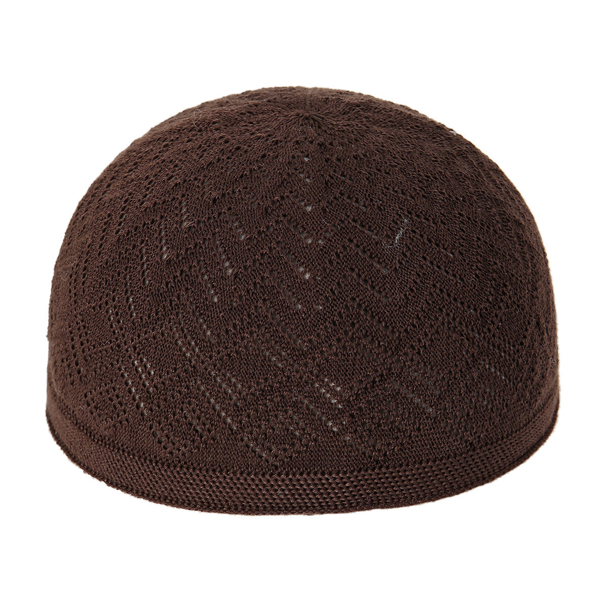 Male Knitted Hat Arab Muslim Hat Product information: Color: white, dark blue, black, gray, coffee Crown style: Dome Main fabric composition: Polyester (polyester fiber) Suitable season: Four Seasons Size: head circumference 58cm Packing list: Hat*1 Produ