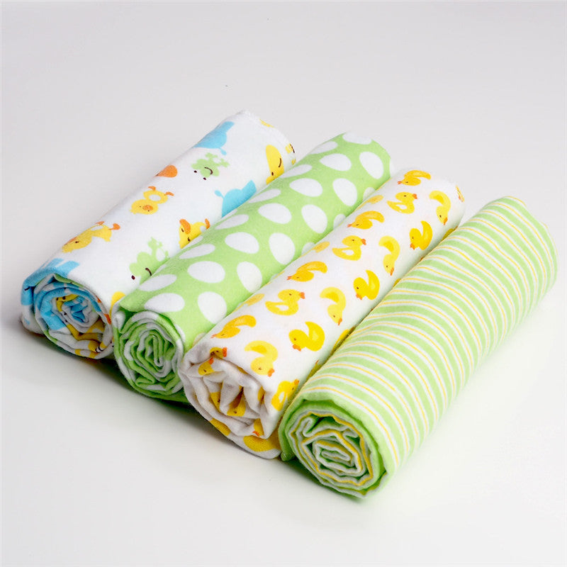 Baby cotton sheets Item No.: Flannel bed sheet pvc 4-pack Product Category: Wraps Fabric: Pure cotton Suitable season: spring, autumn, winter, summer Pattern: cartoon, animal, shape Specification: 76x76cm Baby cotton sheets Item No.: Flannel bed sheet pvc
