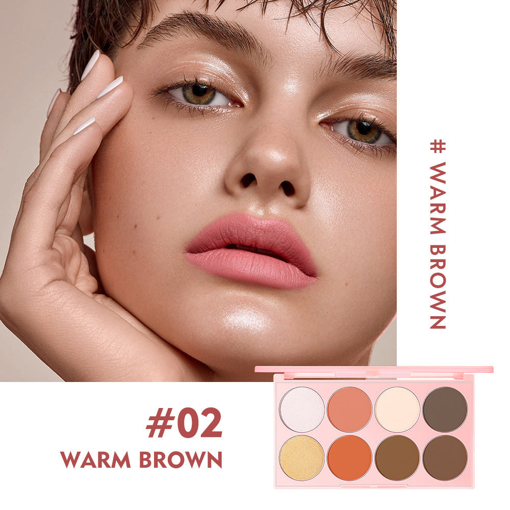 Natural Nude Makeup 8 Colors Eye Shadow Plate Product information: Category: Blush Makeup effect: Shimmer Shelf life: 3 years Color number: 01,02 Packing list: Blush tray X1 Product Image: Natural Nude Makeup 8 Colors Eye Shadow Plate Product information: