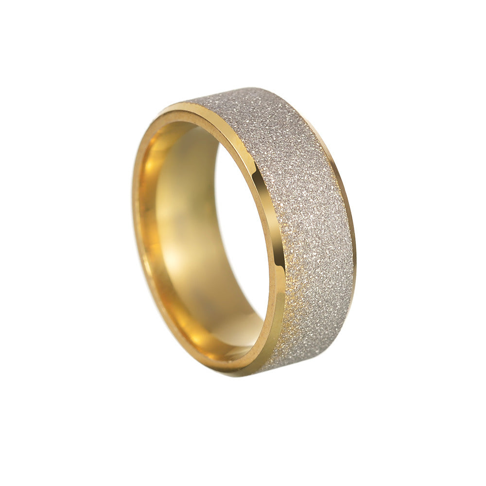 Simple Shape Men's Stainless Steel Ring Product information: Type: Ring, ring Color: blue, black, gold, matte black, matte gold Size: no.6, no.7, no.8, no.9, no.10, no.11, no.12, no.13 Material: Stainless steel Shape: Geometry Packing list: Ring*1 Product