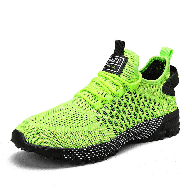 Hollow Thin Mesh Surface Mesh Shoes Men's Product information: Lining material: Cotton Color: yellow, gray, green Heel height: flat heel Size: 40, 41, 42, 43, 44, 45, 46, 47 Toe holder shape: round head Shoe Upper material: Mesh Wearing method: front lace