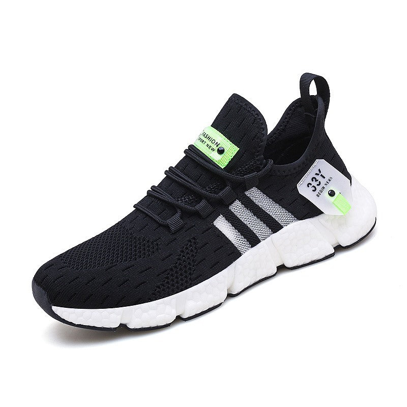 Breathable Soft Bottom Casual Men's Shoes Running Shoes Product information: Applicable sports: Universal Color: 2203 classic black, 2203 white Orange Upper height: low top Heel height: mid heel (3-5CM) Heel shape: Platform Size: 36, 37, 38, 39, 40, 41, 4