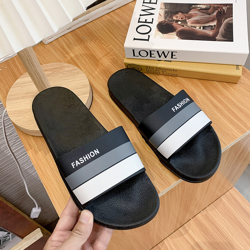 Bathroom Slippers Women's Indoor And Outdoor Home Slippers Product information: Color: twill pink, twill purple, twill Black, twill Gray, twill dark blue, straight Pink, straight black, straight dark blue, leaking pink, leaking dark blue, leaking Gray, 80