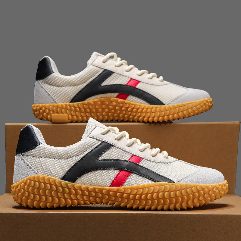 Tug-of-war Shoes Leather Surface Casual Shoes Product information: Pattern: color matching Applicable sports: Universal Color: N08 Black (leather),N08 White (leather),7723 Black (mesh),7723 White (mesh),7723 beige (MeSH) Upper height: low top Heel height: