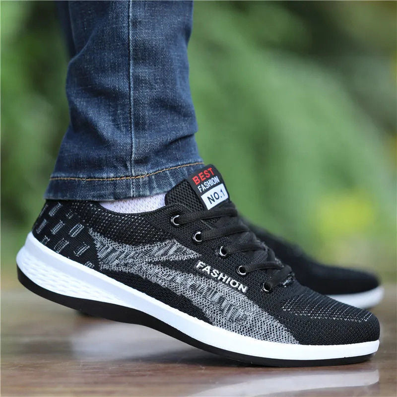 Trendy All-matching Men's Travel Running Shoes Product information: Color: Casual-gray-540-, casual-Black-540- Heel shape: flat heel Size: 39, 40, 41, 42, 43, 44 Toe holder shape: round head Shoe Upper material: Mesh Function: breathable, lightweight Pack