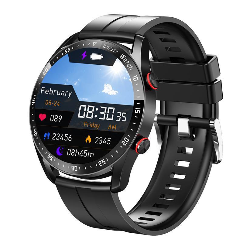 Bluetooth Calling Smart Watch Product information: Color: Black steel strip, silver steel strip, black leather, orange peel, vinyl, white glue Screen size: 1.3 inches Processing Method: OEM Interface: USB 2.0 Additional functions: Audio and video entertai