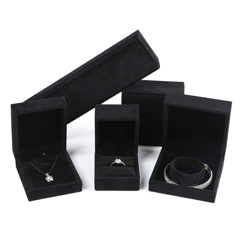 Brushed PU Leather Jewelry Box Ring Necklace Bracelet Earrings Box Product information: Purpose: Jewelry Packaging Color: purple brushed leather, Black brushed leather, red brushed leather, champagne brushed leather, blue brushed leather, gray wire drawin