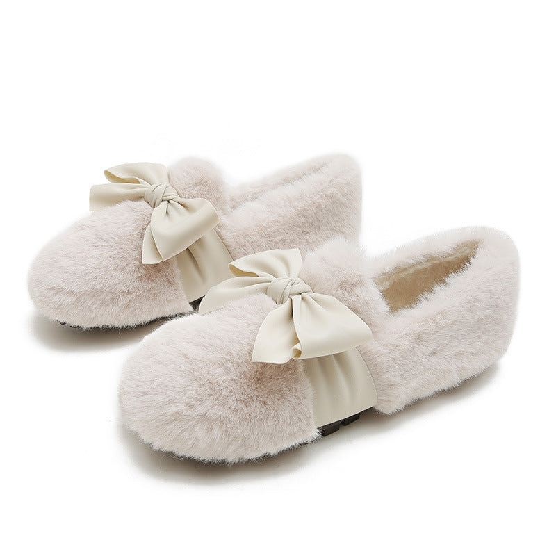 Xiangsheng Fluffy Shoes Women's Winter Wear Fleece Product information: Pattern: solid color Lining material: artificial velboa Color: black, khaki, beige Upper height: low top Heel height: flat heel Heel shape: flat heel Size: 34, 35, 36, 37, 38, 39, 40,
