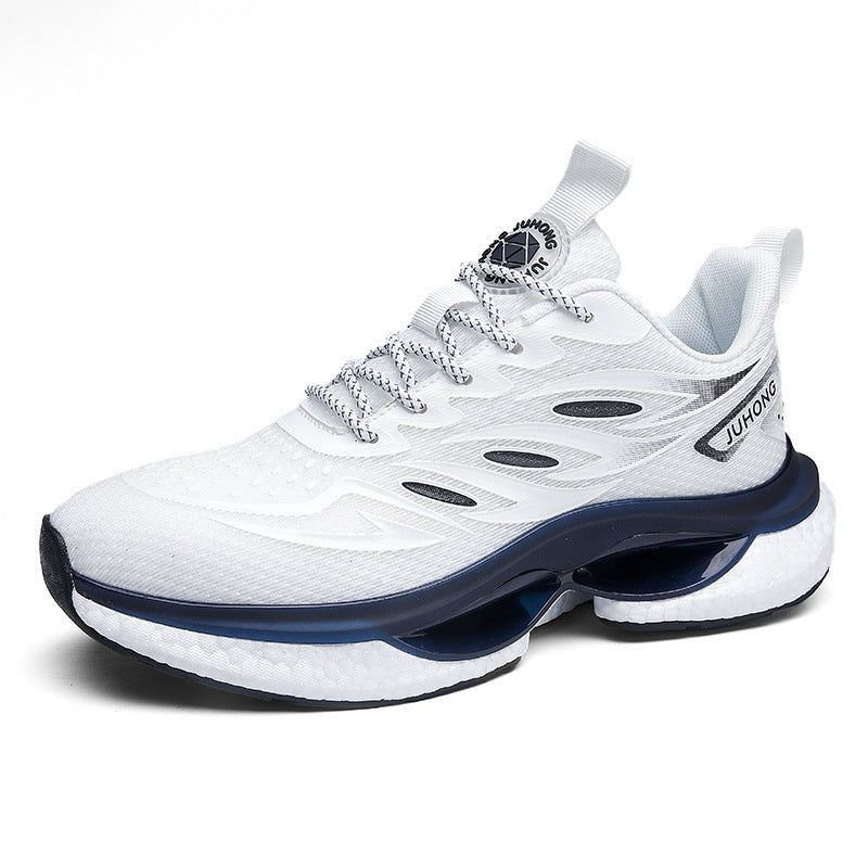 Lightweight Fashion TPU Popcorn Sneaker Product information: Color: blue, white Upper height: low top Heel height: flat heel Size: 36, 37, 38, 39, 40, 41, 42, 43, 44 Sole craft: viscose shoes Cutting depth: shallow mouth (less than 7cm) Wearing method: fr