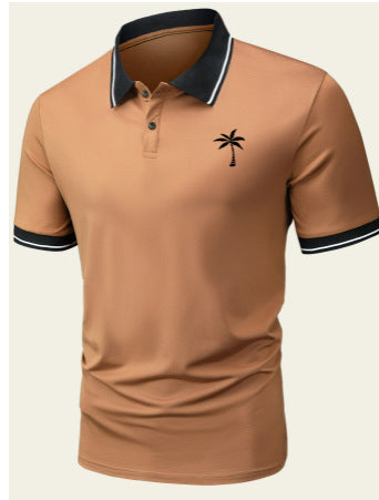 Spring And Summer New Men's Lapel Shirt Fashion Casual Short Sleeve Product information: Pattern: solid color Thread count: 50 pieces Color: Style 1, Style 2, Style 3 Suitable for people: Youth Size: S,M,L,XL,2XL,3XL,4XL,5XL,6XL Version: slim fit Style: p