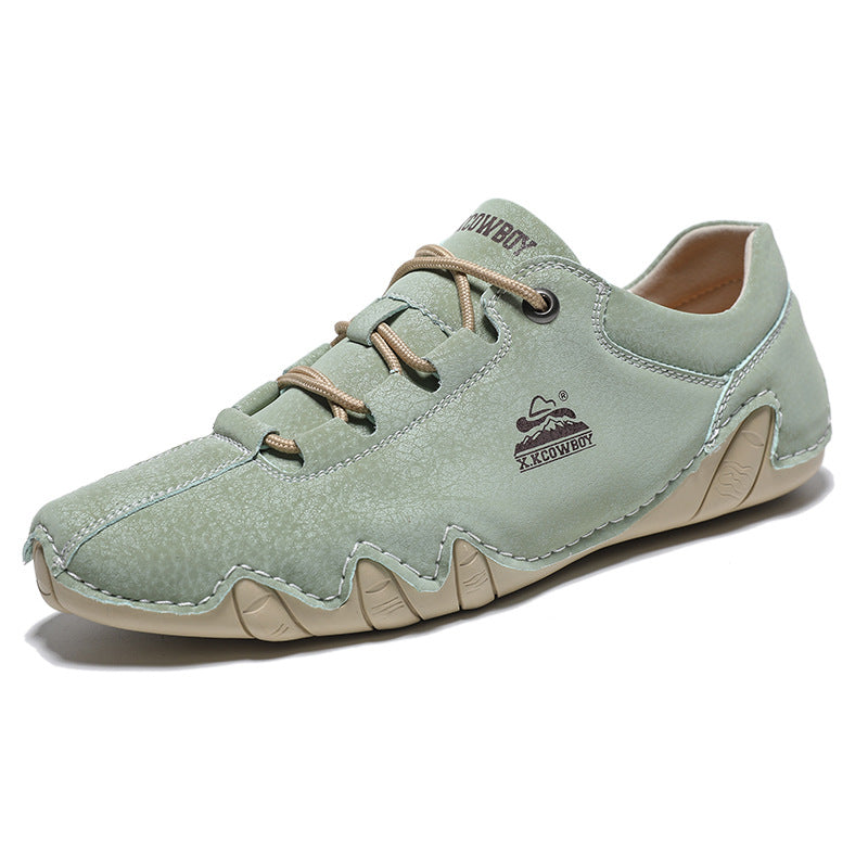 Men's Casual Shoes Artificial Leather Product information: Lining material: Microfiber Color: black, dark blue, wine red, beige, green, white, brown, apple green Heel shape: flat heel Size: 39, 40, 41, 42, 43, 44, 45, 46, 47, 48 Sole material: rubber Toe