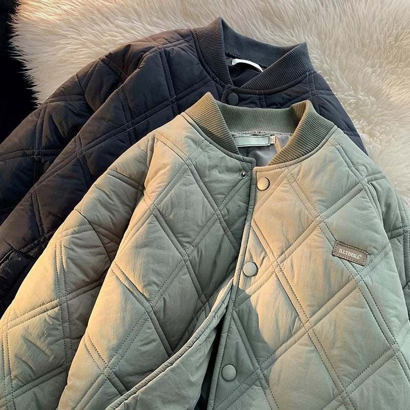 Winter Youth Cotton-padded Coat Product information: Color: khaki, Black gray, green Size: M,L,XL,2XL,3XL Version: Loose Main fabric composition: Polyester Fiber (polyester) Size: (CM) bust shoulder Length Sleeve M 54 58 66 52 L 58 60 68 53 XL 62 62 72 54