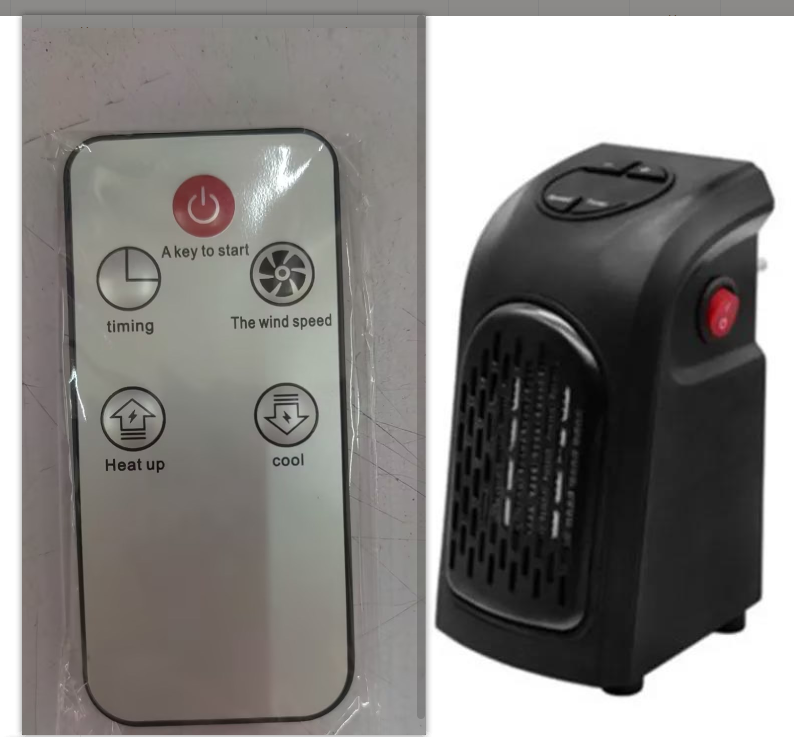 Winter Air Heater Fan Heater Electric Home Heaters Mini Room Air Wall Heater Ceramic Heating Warmer Fan For Home Office Camping Overview: 1. The fan heater is built with PTC ceramic heating element, using electric heating, raising the temperature in the r