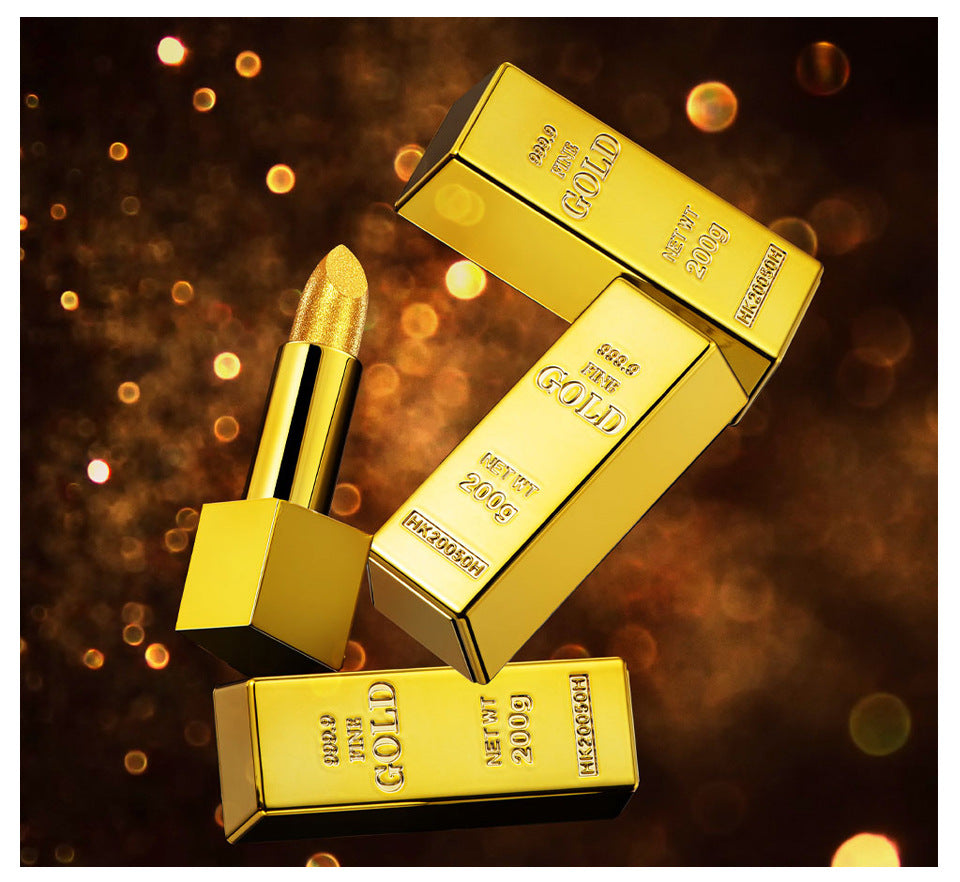 Lipstick Kit Gold Bar Makeup Set Product information: Efficacy: Easy to color Color: gold lipstick kit (Foreign version) Type: Lipstick Colors: 6 colors/set for choose Features: Gold brick tube design,luxury and romance coexist ,full color,graceful color