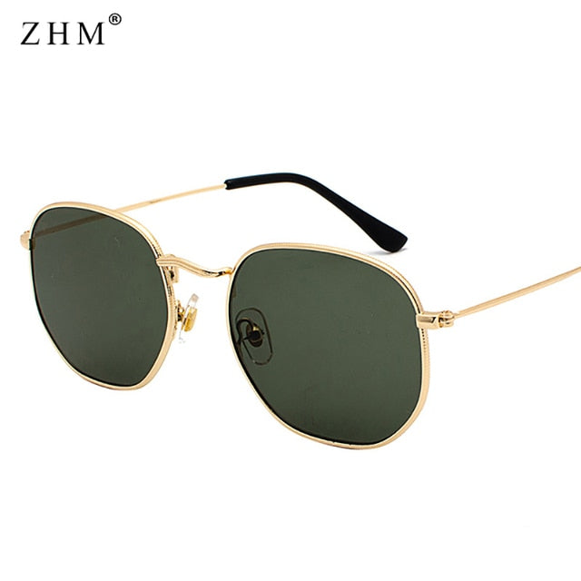 Men's Square Metal Frame Sunglasses Whatever your style may be, complete your look with Men's Square Metal Frame Sunglasses. They are fashionable, classic and timeless - just like you! The perfect combination of vintage and modern, these sunglasses featur