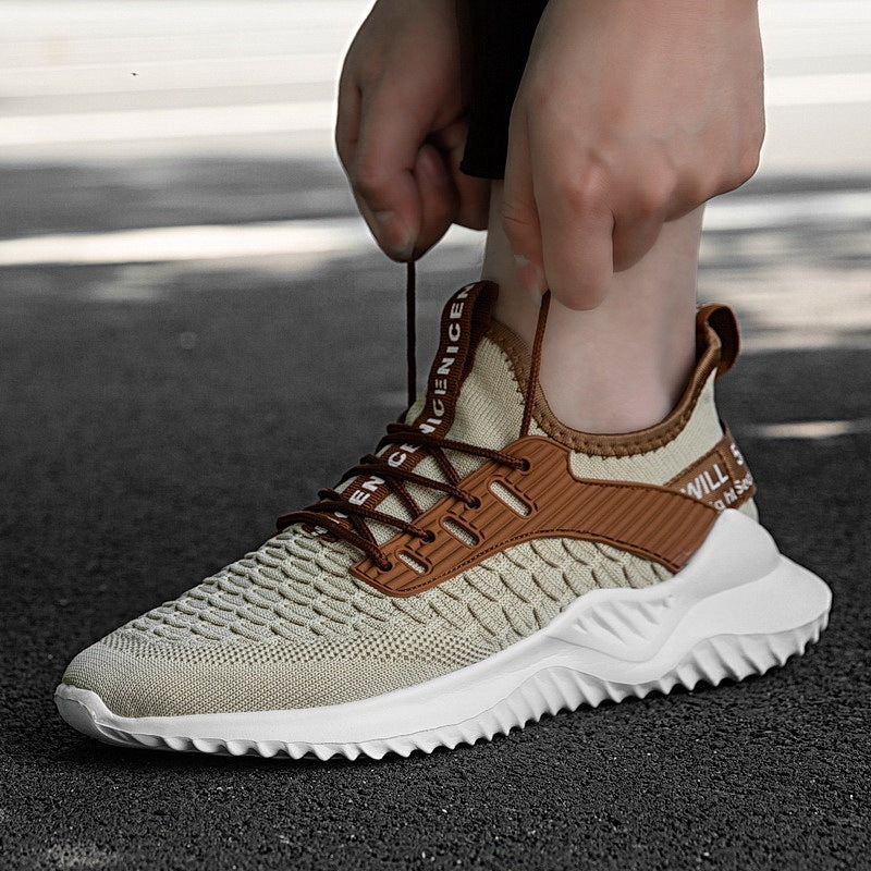 Sports Shoes Mesh Breathable All-match Tide Shoes Soft Bottom Running Shoes Men Overview: Unique design, stylish and beautiful. Good material, comfortable feet. A variety of colors, any choice. Specification: Fashion element: Net yarn Boots: Sports shoes