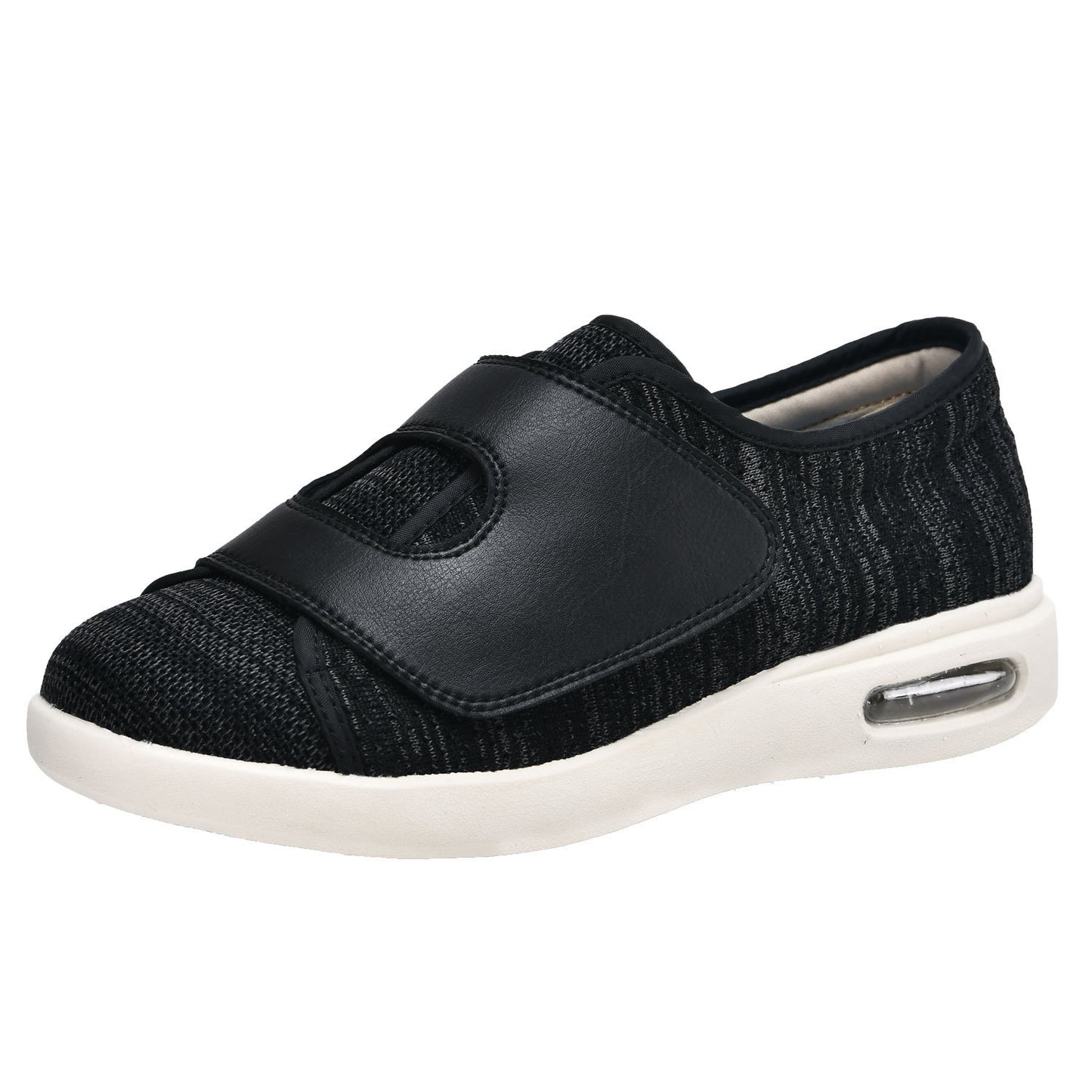 The Old Winter Velcro Large Opening Shoes For The Old Product information: Toe holder shape: round head Color: light gray mixed yarn, dark gray, black, beige, blue, black Gray mixed yarn Shoe Upper material: mesh fabric Heel height: low heel (1-3CM) Weari