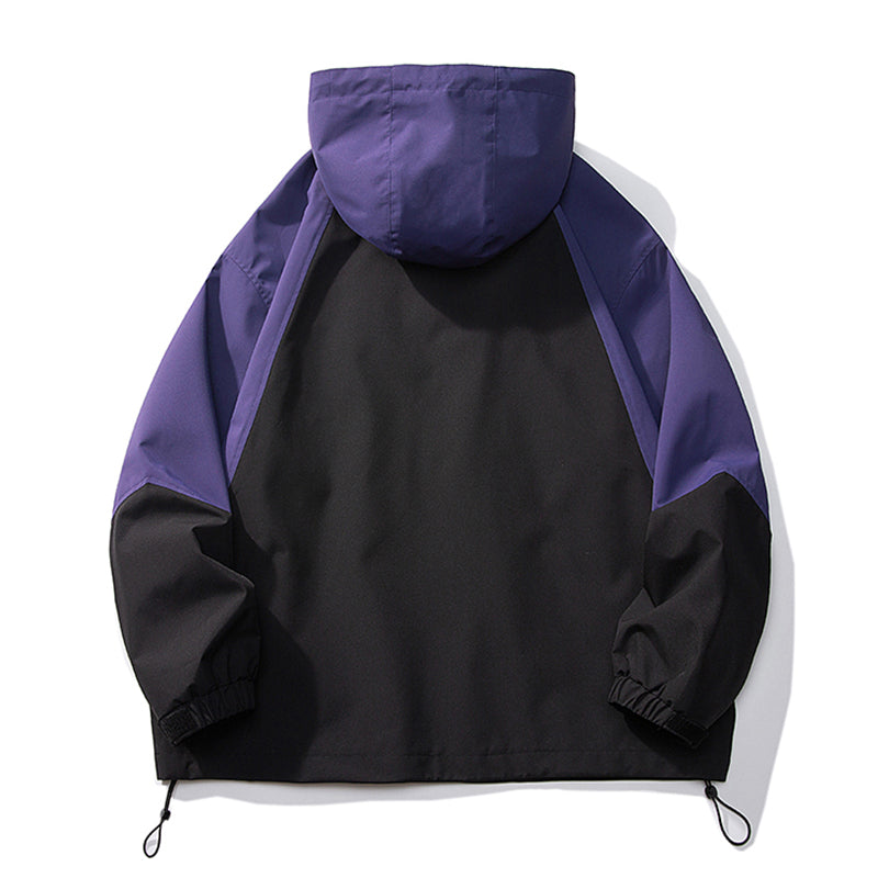 Fashion Colorblock Shell Jacket Men Product information: Pattern: color matching Color: black, green, khaki Suitable for people: Youth Size: M,L,XL,XXL Applicable scenarios: Leisure Main fabric composition: Polyester Fiber (polyester) Note: 1. Asian sizes