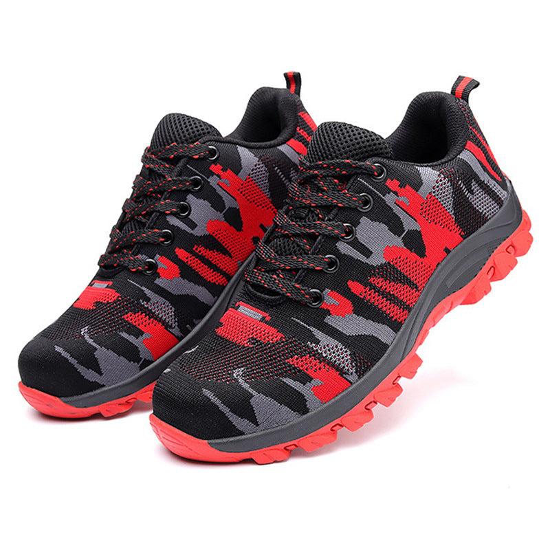 Breathable Fly Woven Lightweight Casual Work Shoes Overview: Unique design, stylish and beautiful. Good material, comfortable feet. A variety of colors, any choice. Specification: Style: Chinese style Upper material: flying woven thread Popular element: T