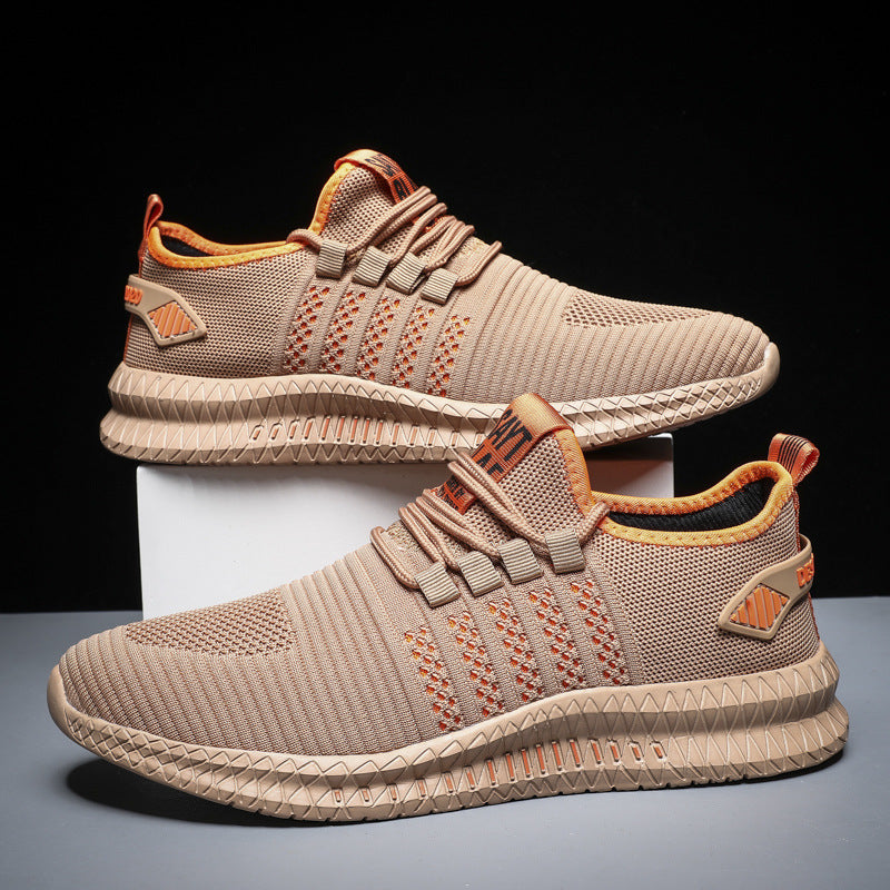 Breathable Flying Woven Mesh Shoes Outdoor Fitness Running Shoes Overview: Unique design, stylish and beautiful. Good material, comfortable feet. A variety of colors, any choice. Specification: Fashion element: Sewing thread Upper material: flying weave S