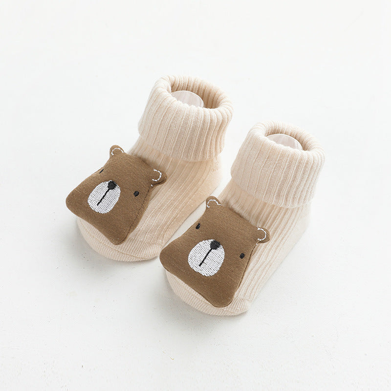 Baby Socks Dispensing Glue Non-Slip Loose Baby Socks Children Floor Socks Material information: Children's socks material: combed cotton Children's socks craft: double needle Children's socks function: sweat absorption Tube height: middle tube Packing lis