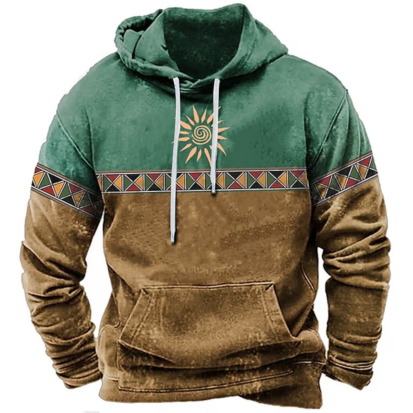 Men's Totem Plus Size 3D Printed Hoodie Product information: Pattern: pattern Pocket Style: side seam sidekick No padding: no padding Suitable for people: Youth Version: Straight Style: pullover Thickness: ordinary Fabric name: air layer Applicable scenar