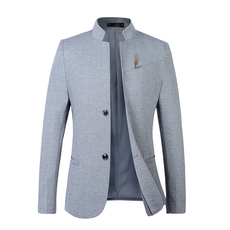 Men's Casual Slim Solid Color Top Coat Product information: Material: polyester fiber Style: simple and stylish Features: solid color Colour: gray, black, navy blue Packing list: Coat*1 Product Image: Men's Casual Slim Solid Color Top Coat Product informa