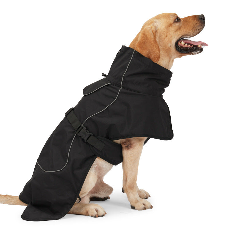 Medium And Large Dogs Handsome Winter Warm Clothing Snowproof Pet Supplies Product information: Material: Waterproof Nylon Product category: cotton clothes Style: leisure Applicable gender: general Color: army green, black Size: XS,S,M,L,XL,XXL Packing li
