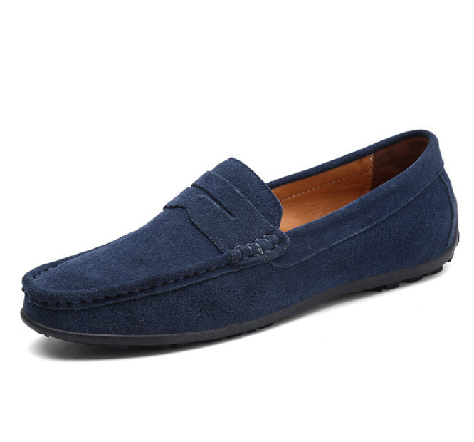 Korean Style Fashion Matte Gommino Men's Fashion Driving Shoes Product information: Pattern: solid color Lining material: Leather Color: white, green, black, dark green, brown, dark brown, light blue, royal blue, dark blue, dark blue, standard leather sho