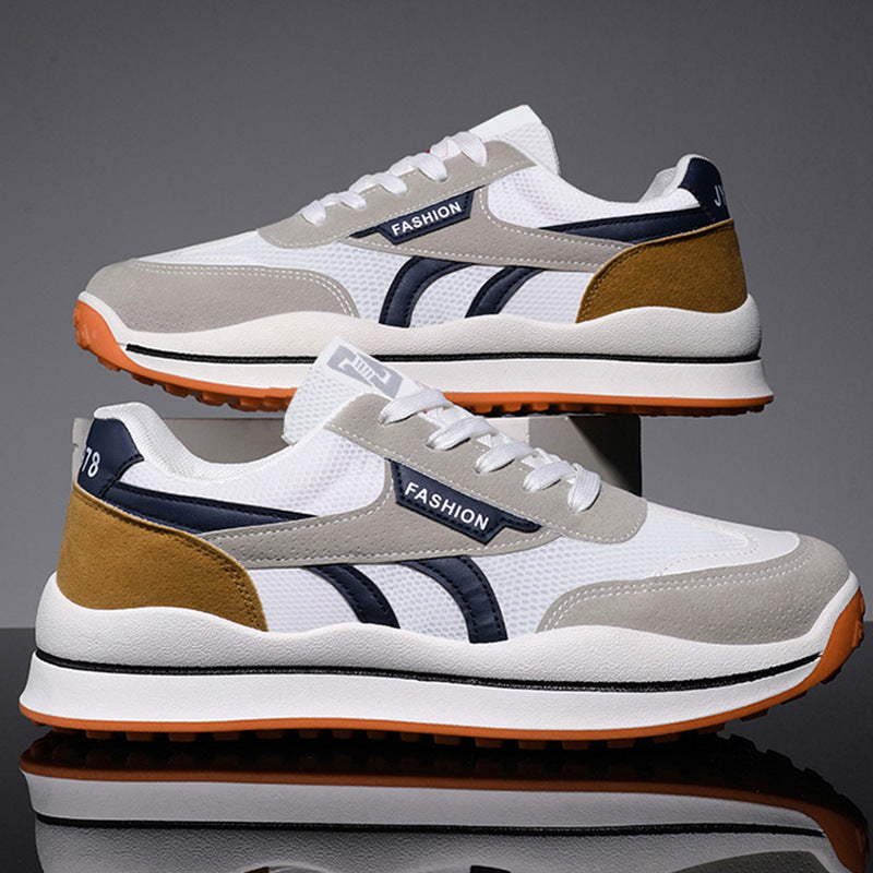 Men's Casual Fashion Sports Running Shoes Product information: Upper material: mesh Sole material: EVA Popular elements: car suture Heel shape: flat heel Inner material: mesh Opening depth: shallow mouth (below 7cm) Upper height: low Toe shape: round head