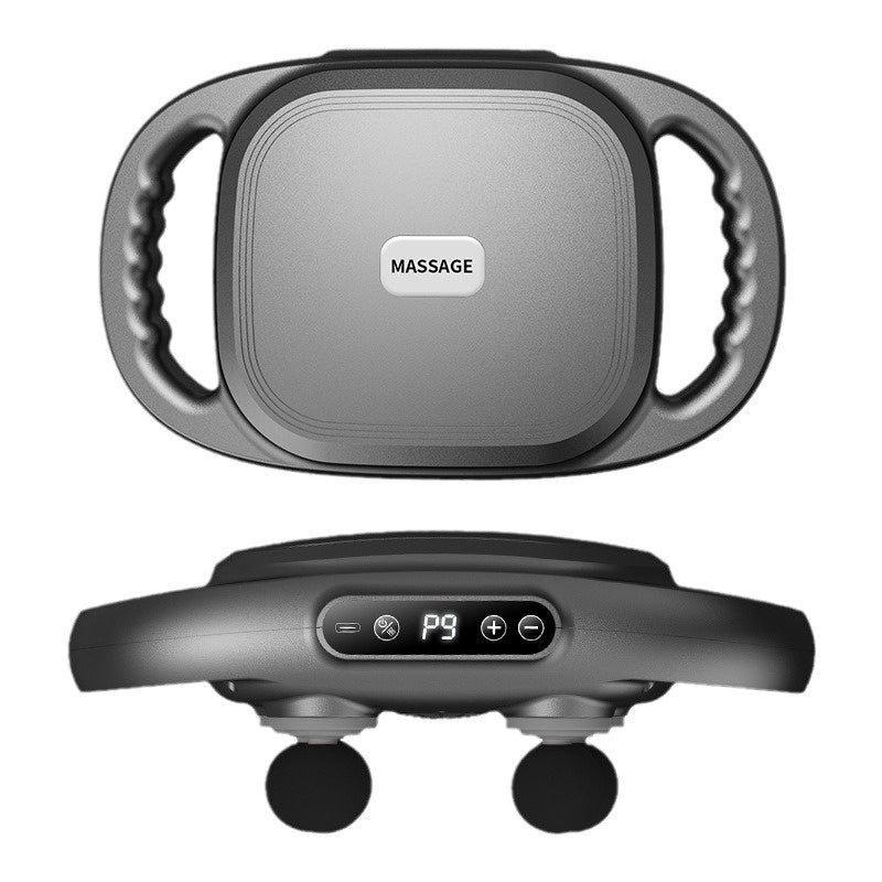 Six-head Massage Gun Full Body Deep Product information: Color: Professional-six-head massage Gun-9 mold-9 gear Specifications: English packaging Rated power: 10W Rated voltage: 5V Time setting: automatic timing 10min Charging duration: ≈ 3.5h Battery lif