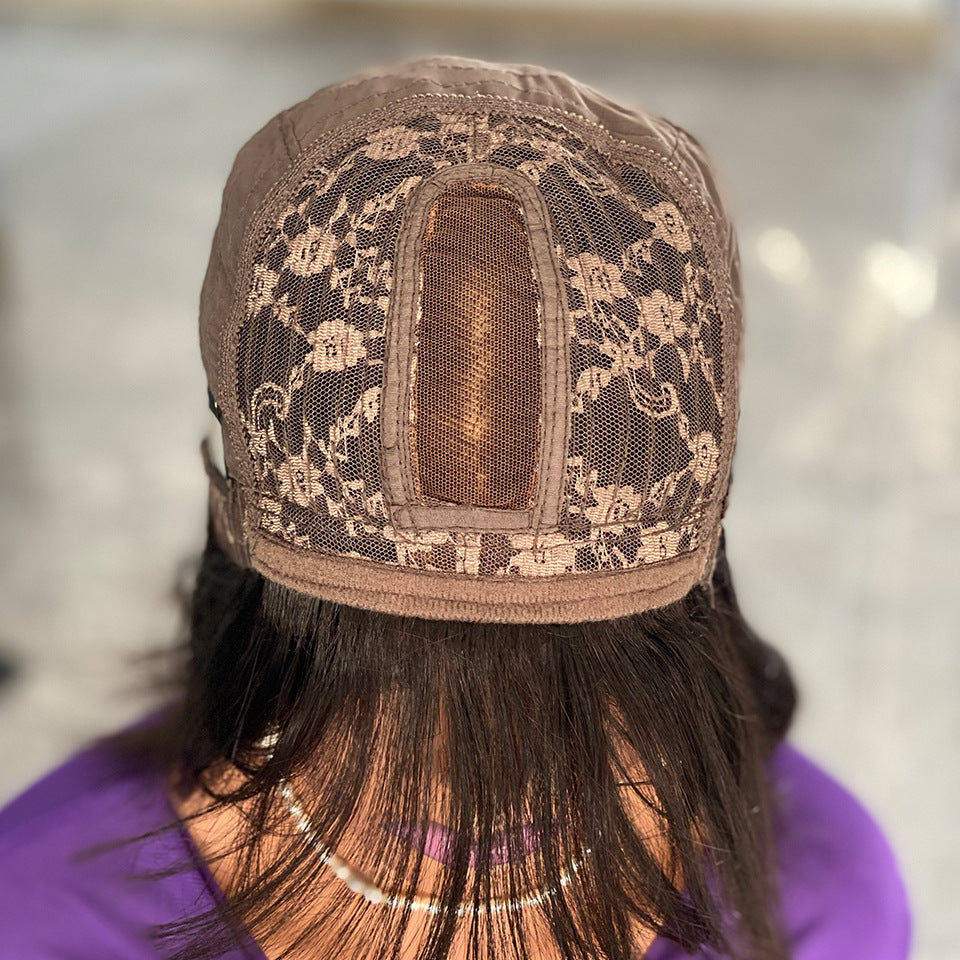 Su Bob's Human Hair Lace Wig Product information: Style: Natural Applicable audience: general Can it be dyed and ironed? It can be dyed and ironed Hair Material: Human Hair Wig length: 10 Inch Packing list: Wig*1 Su Bob's Human Hair Lace Wig Product infor