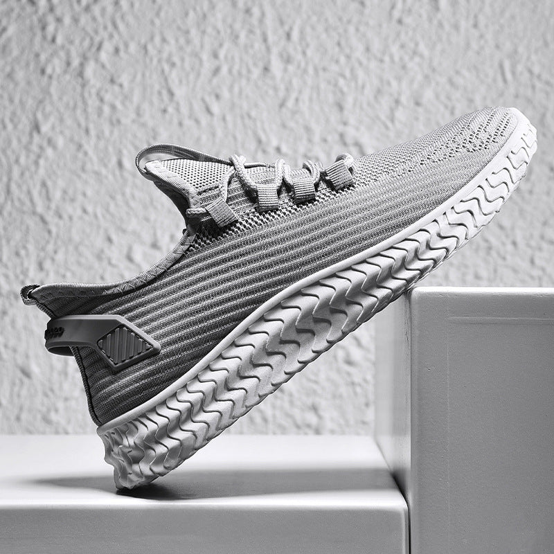 Men's Shoes Summer Fashion Trendy Shoes Casual Shoes Product information Style: Casual Function: Breathable Applicable gender: male Pattern: plain Upper material: flying weave Sole Material: Rubber Wearing style: front tie Heel shape: flat heel Toe shape: